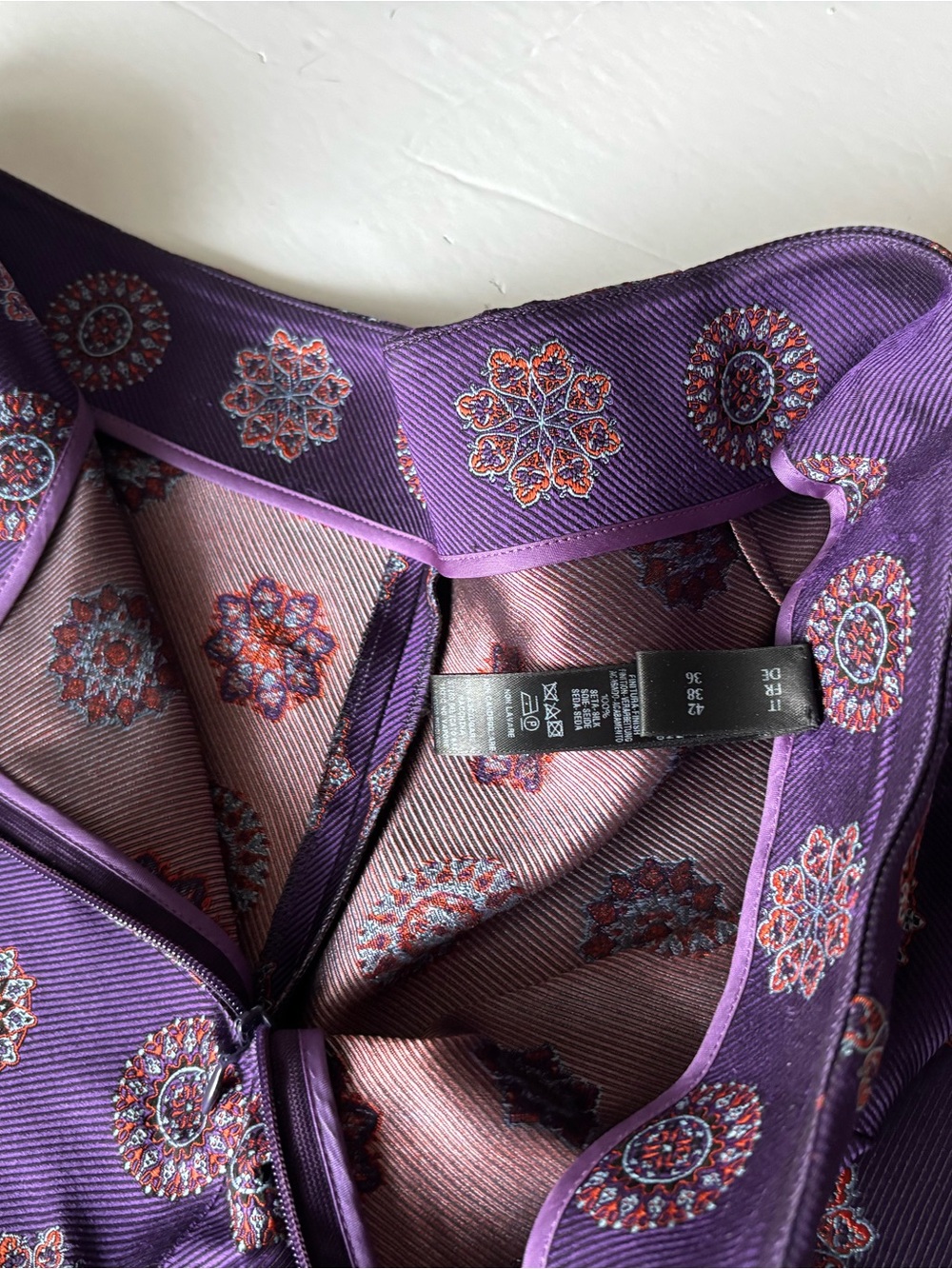 La Perla Purple Medallion High-Waist Shorts - Picture 2 of 3